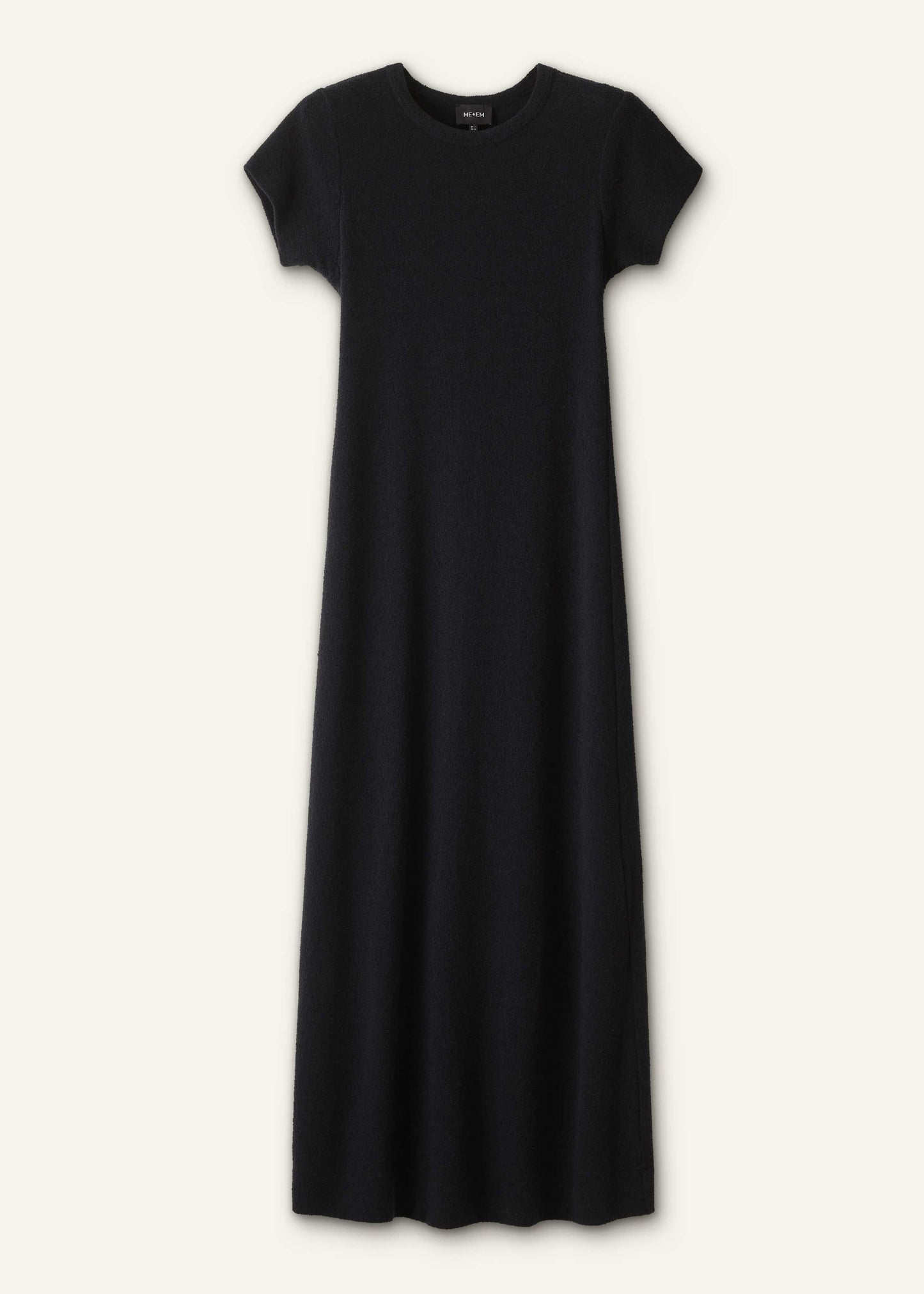 Black A-Line Maxi Tee Dress