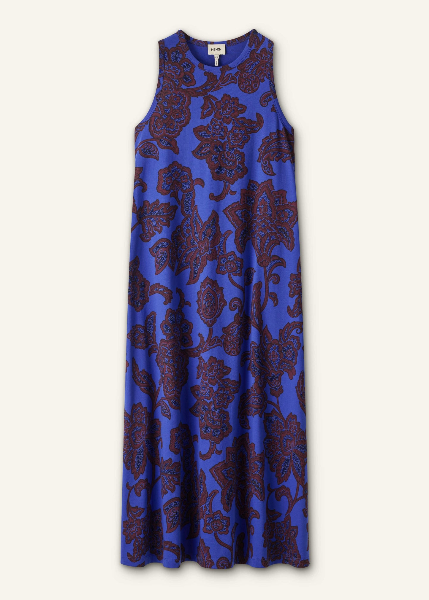 Blue Maxi Swing Dress