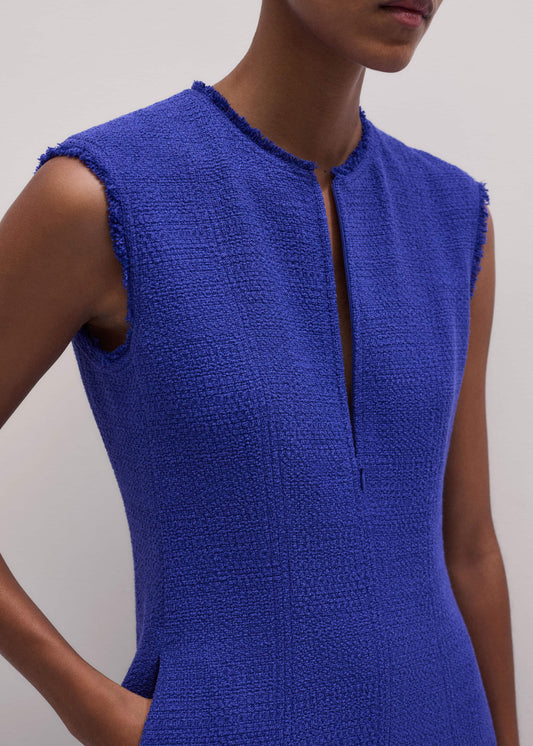 Blue Desk-To-Dinner Fit And Flare Maxi Dress