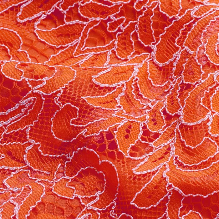 Orange Two Tone Full Length Dress