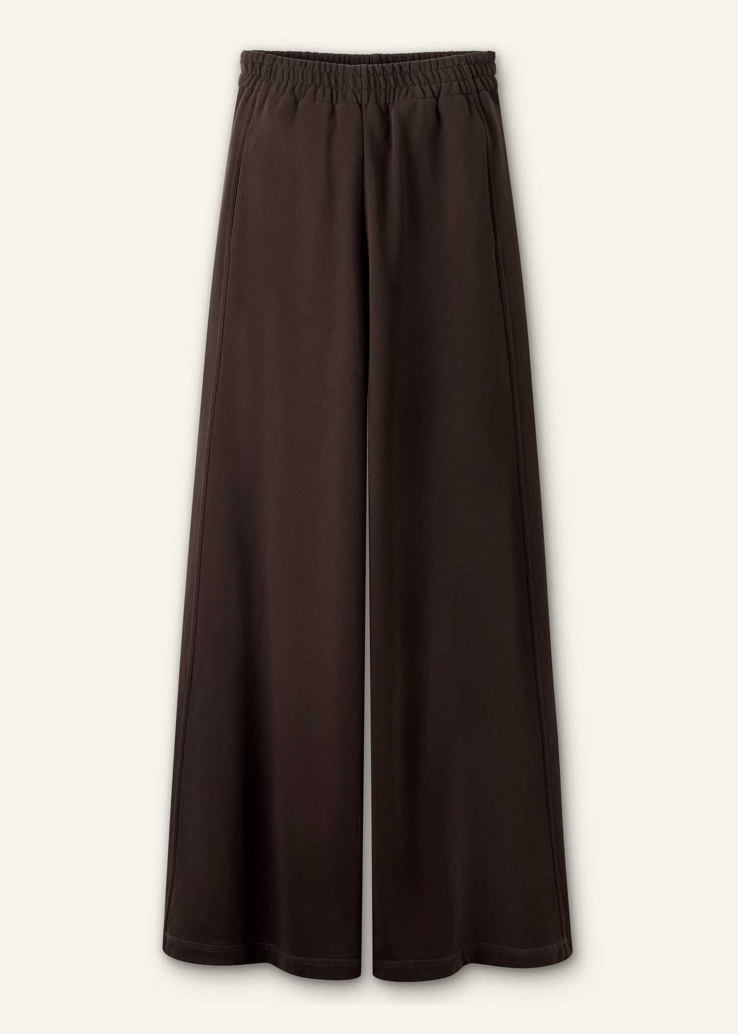 Brown Sweatshirt Wide-Leg Track Pant
