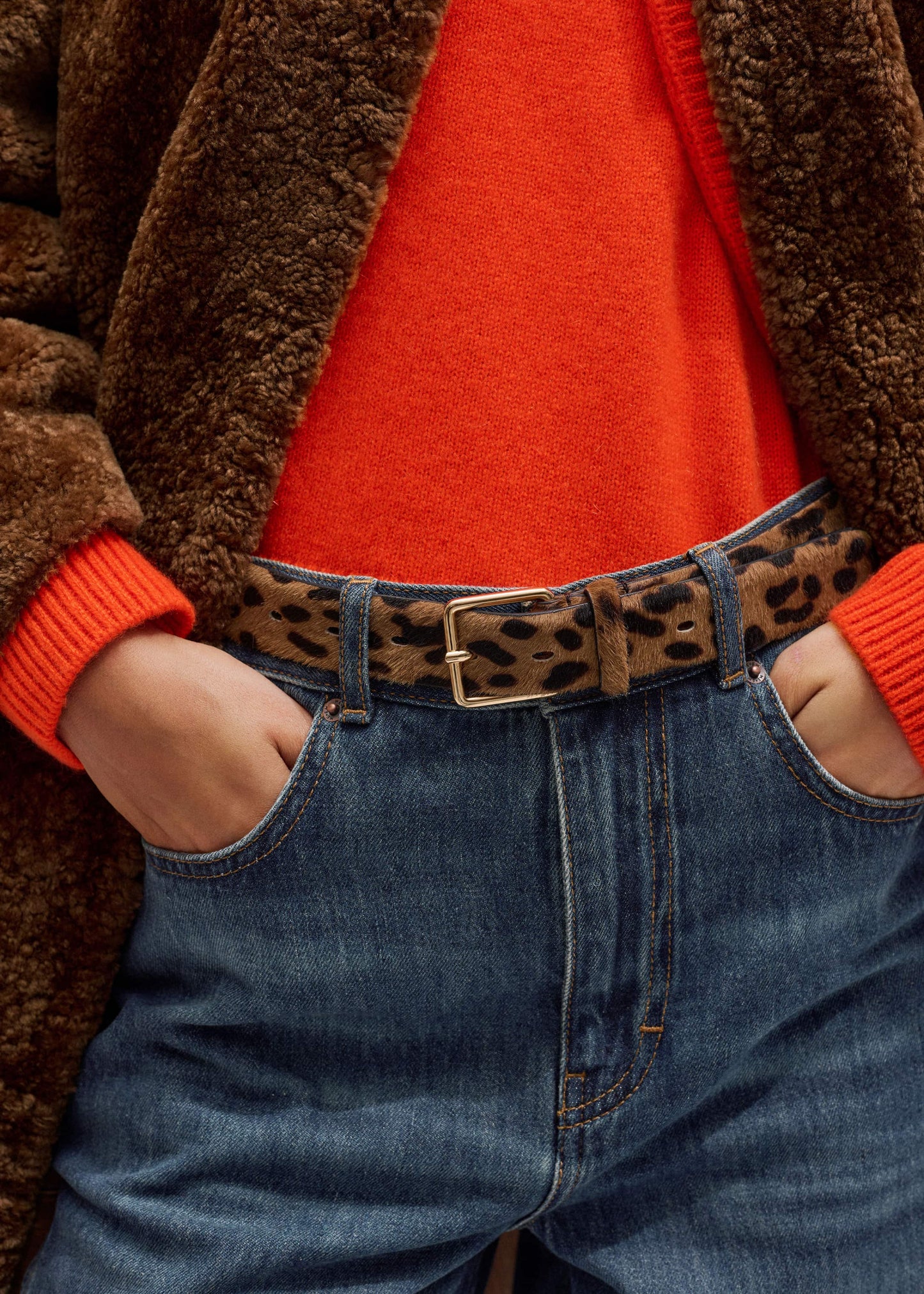 Blue Relaxed Straight Insert Jean
