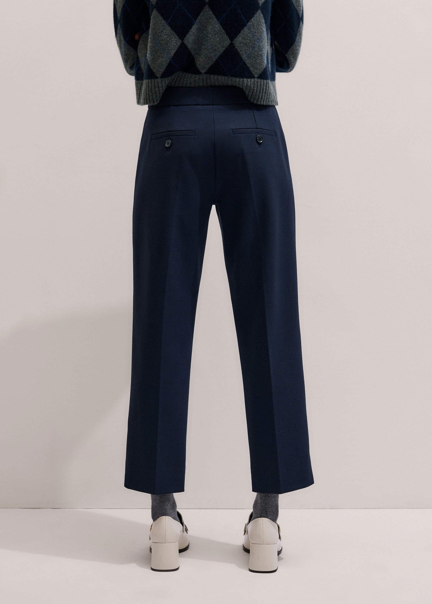 Navy Slim Crop Forever Pant | Pants