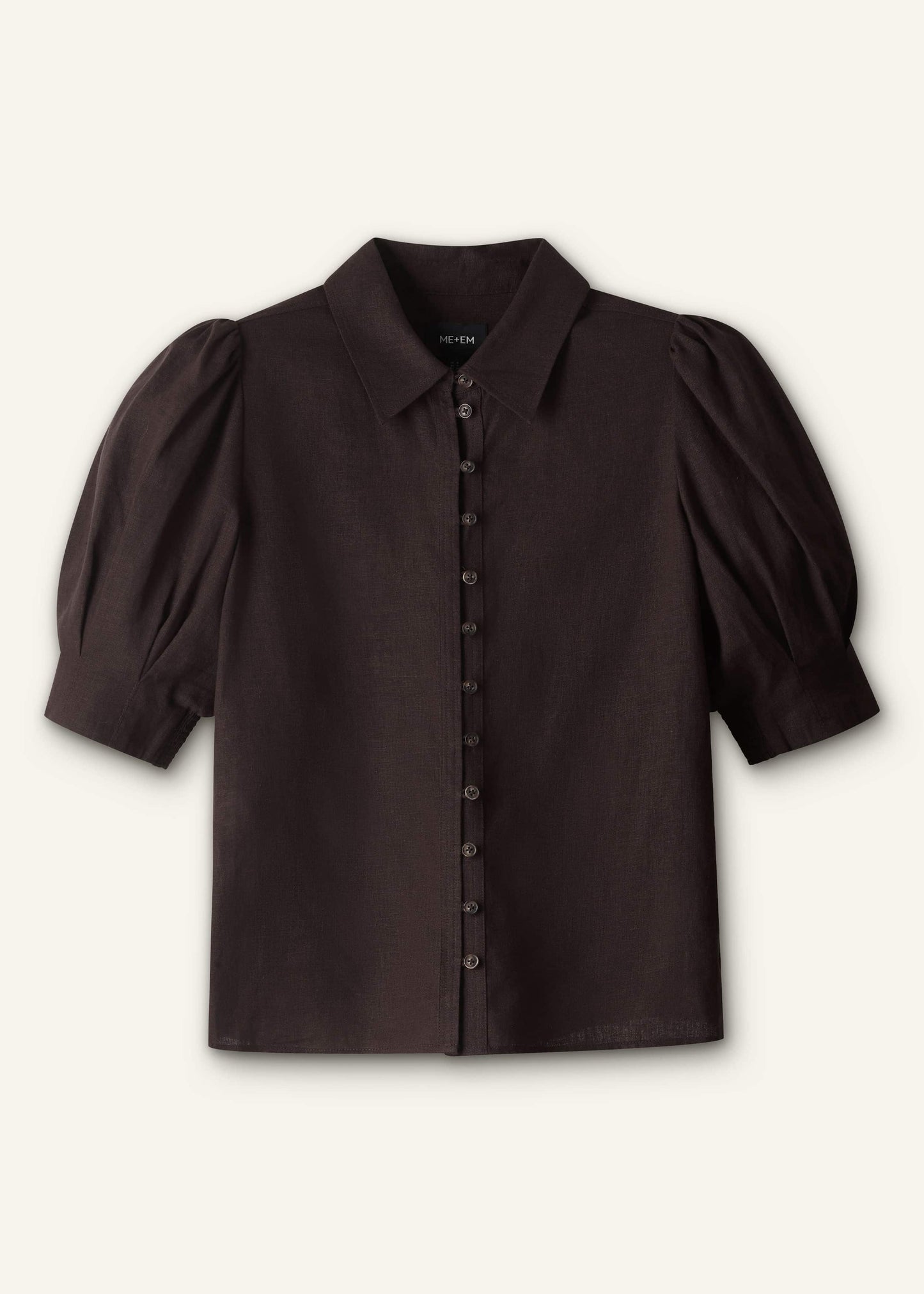 Brown Feminine Sleeve Blouse