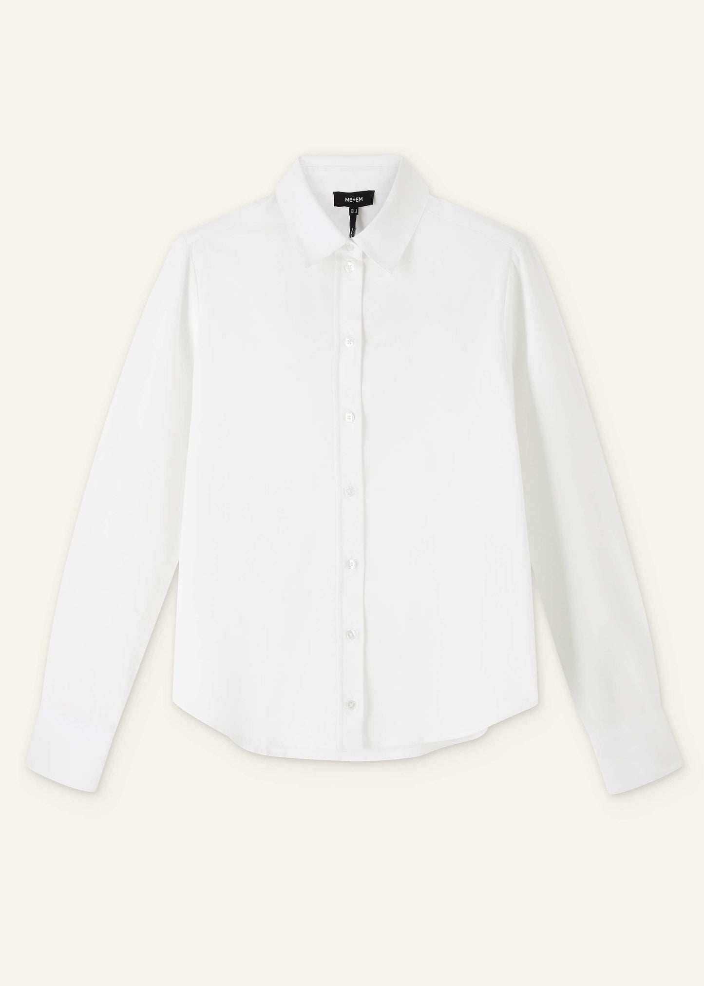 White Travel Layering Shirt