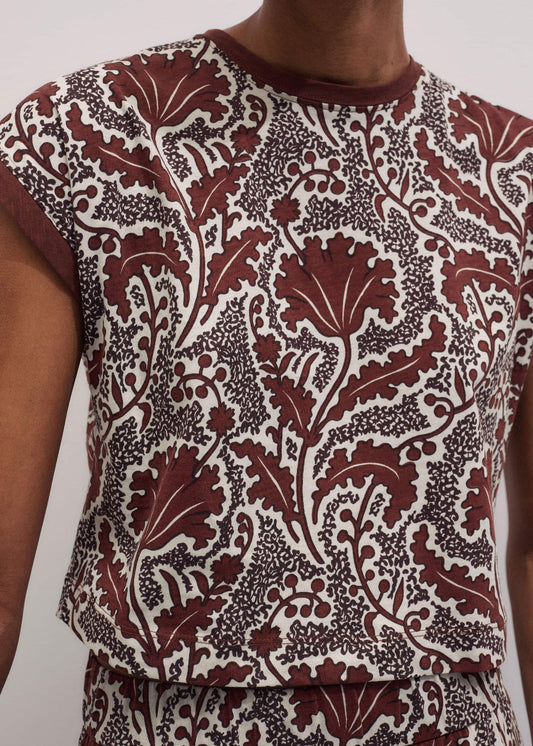 Cinnamon Rising Wildflowers Relaxed Crop Tee