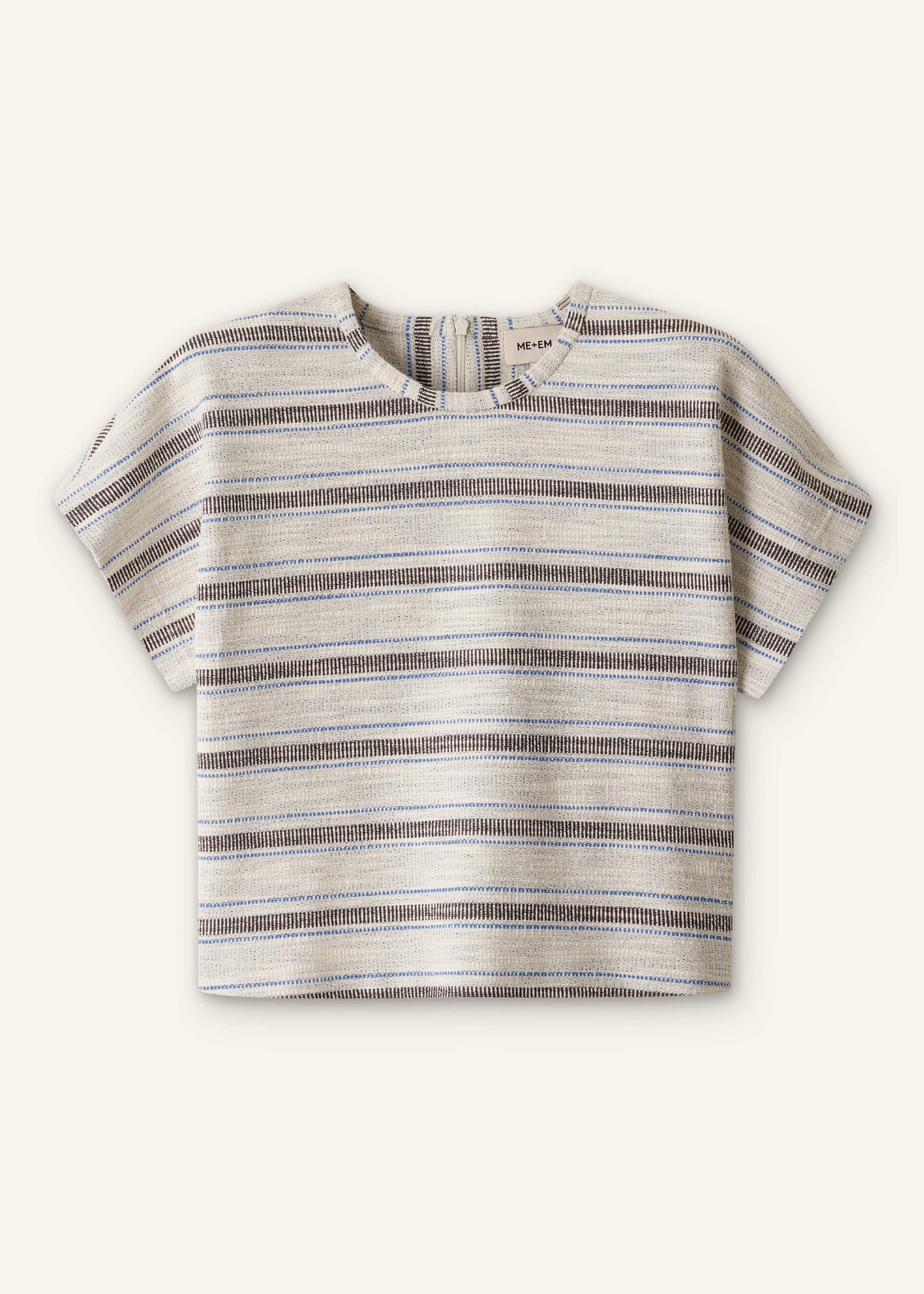 Cream Stripe Tee