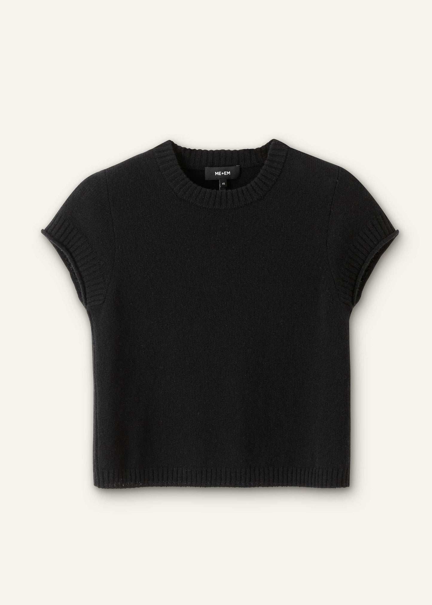 Black Cashmere Baby Tee