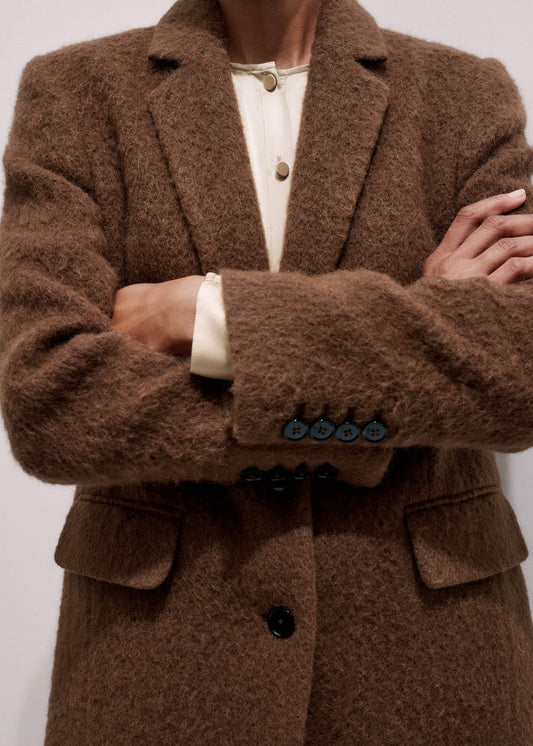 Brown Teddy Luxe Blazer