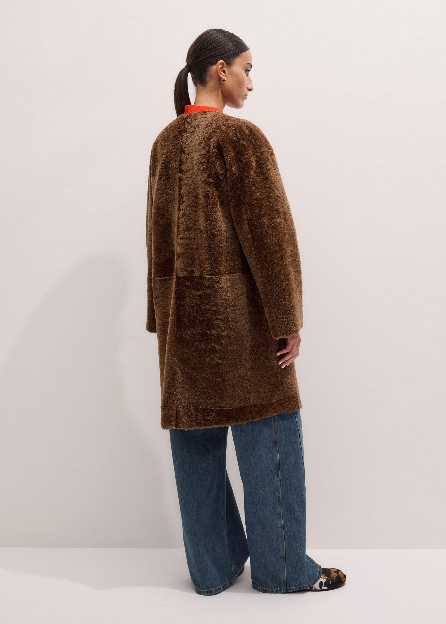 Brown Shearling Coat