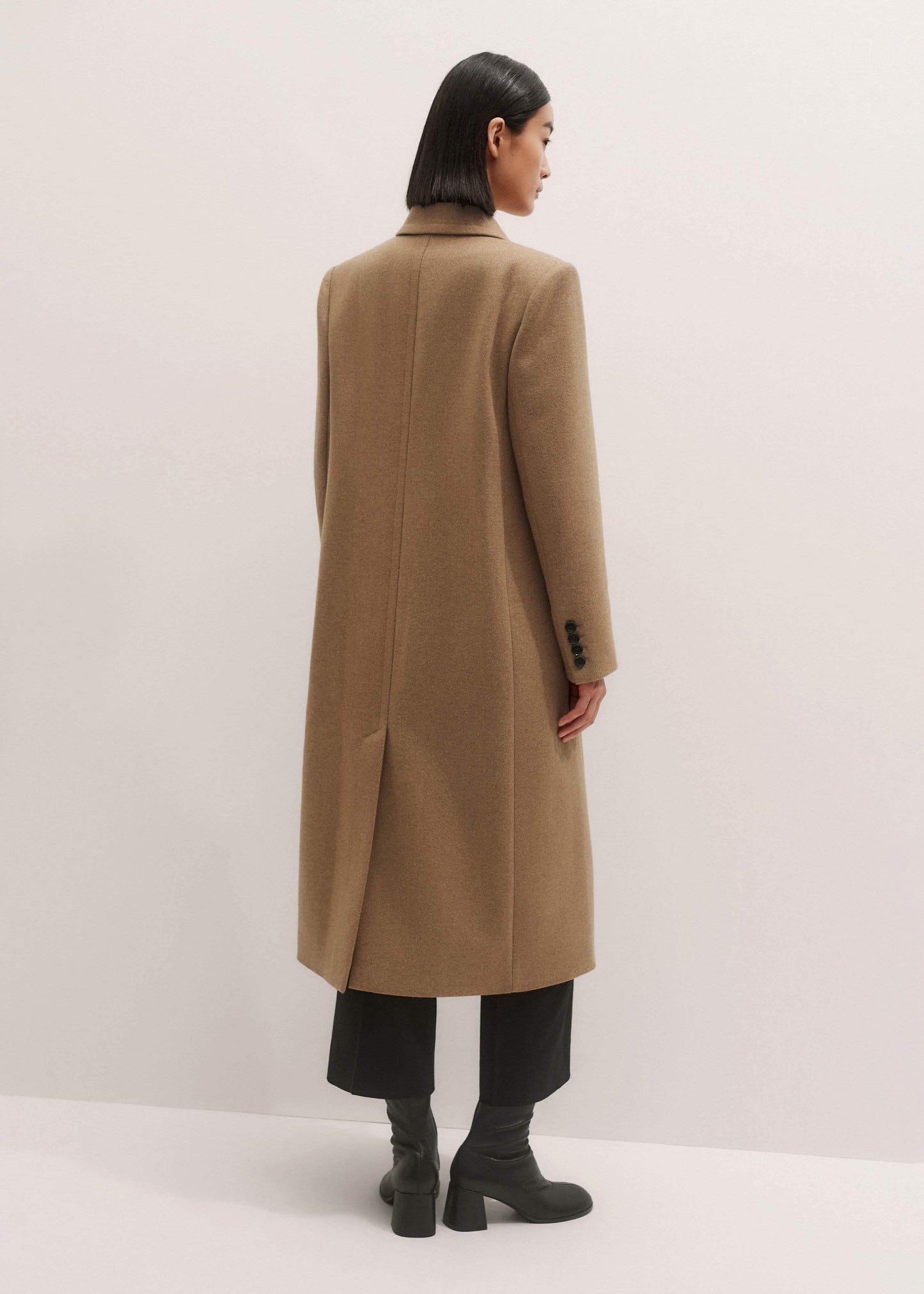 Brown Double-Breasted Coat