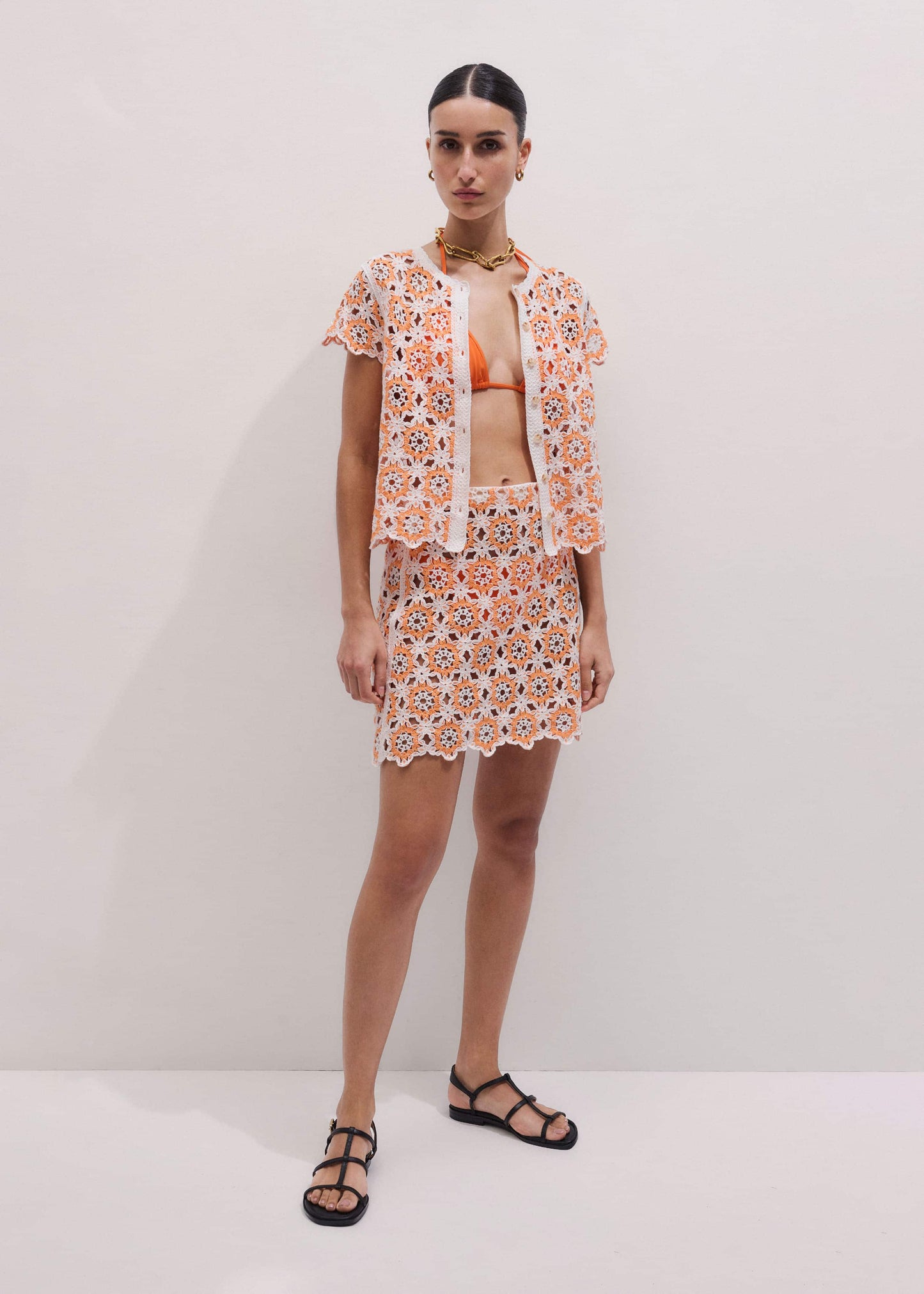 Orange Beach Baby Tee Co-ord