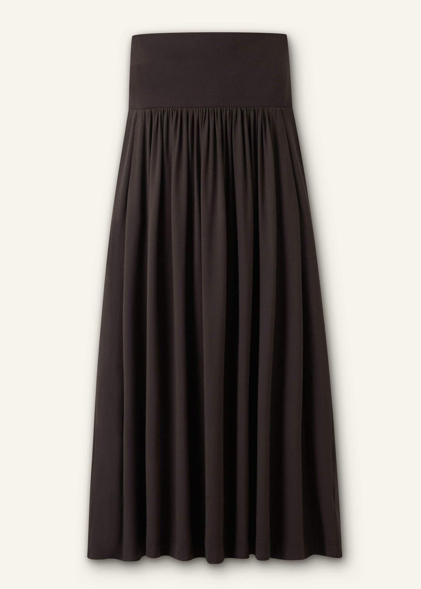 Brown Soft Sculpt Maxi Skirt