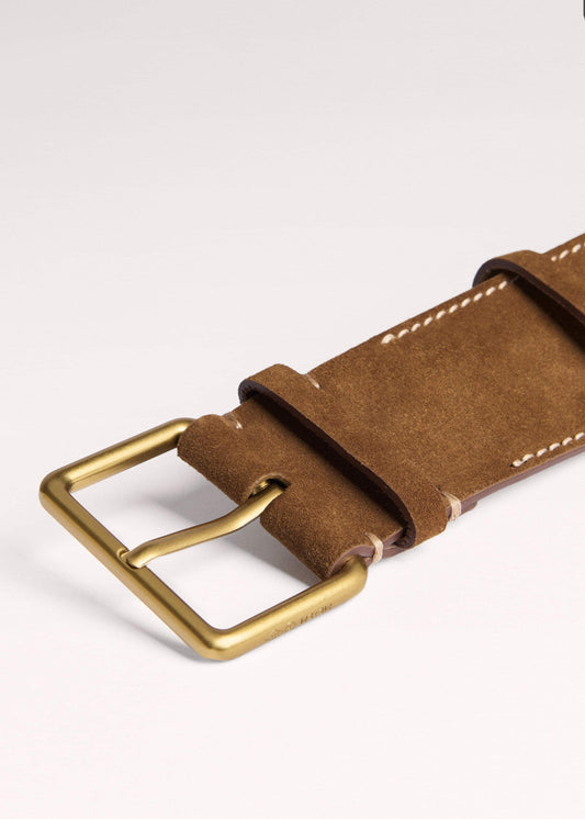Brown Wide Waist Belt