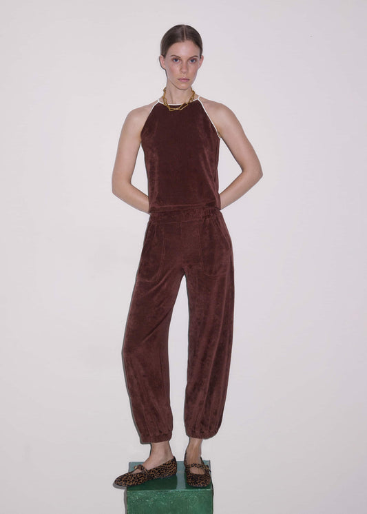Cinnamon Brown Relaxed Jogger Set