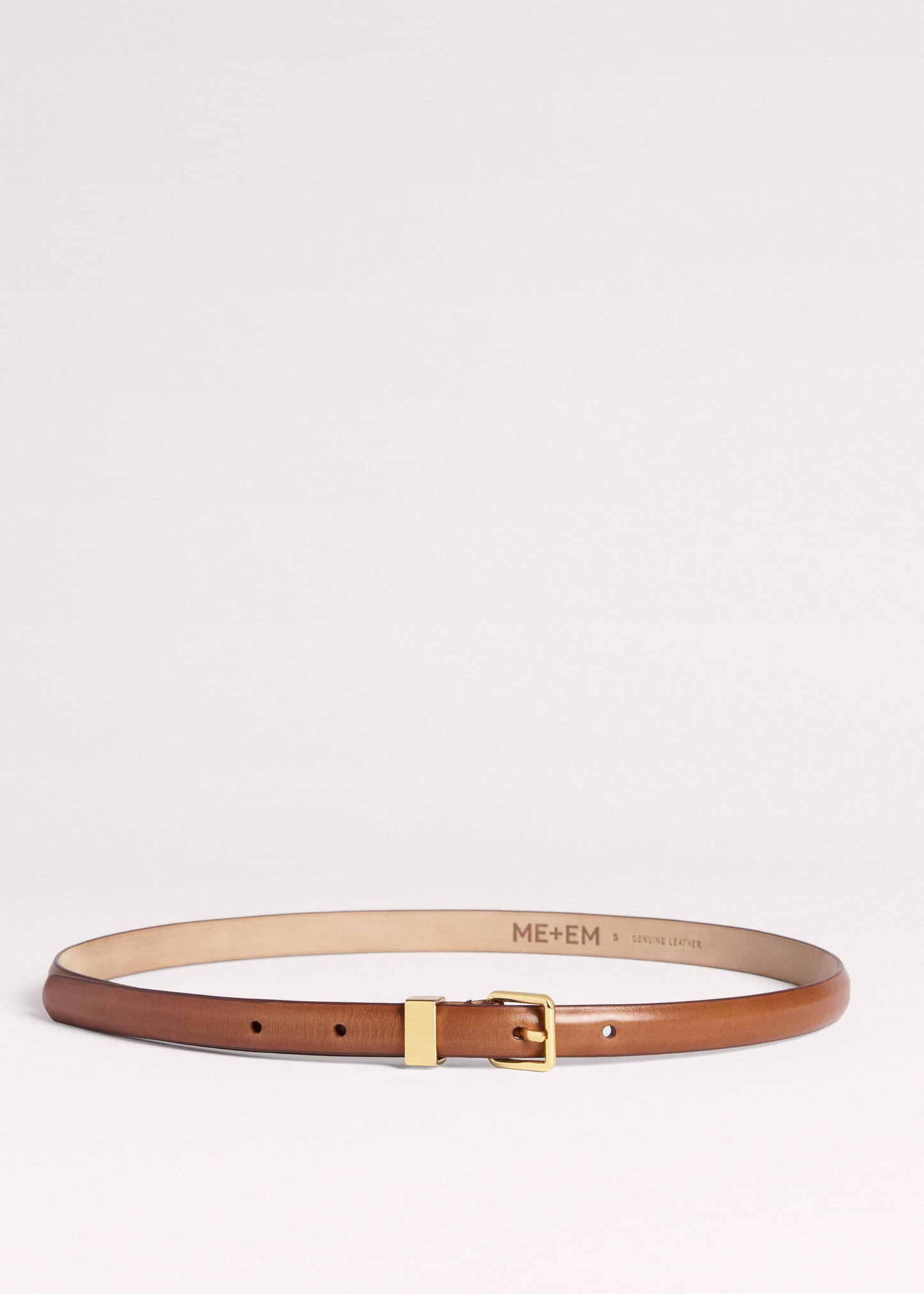 Brown Skinny Belt