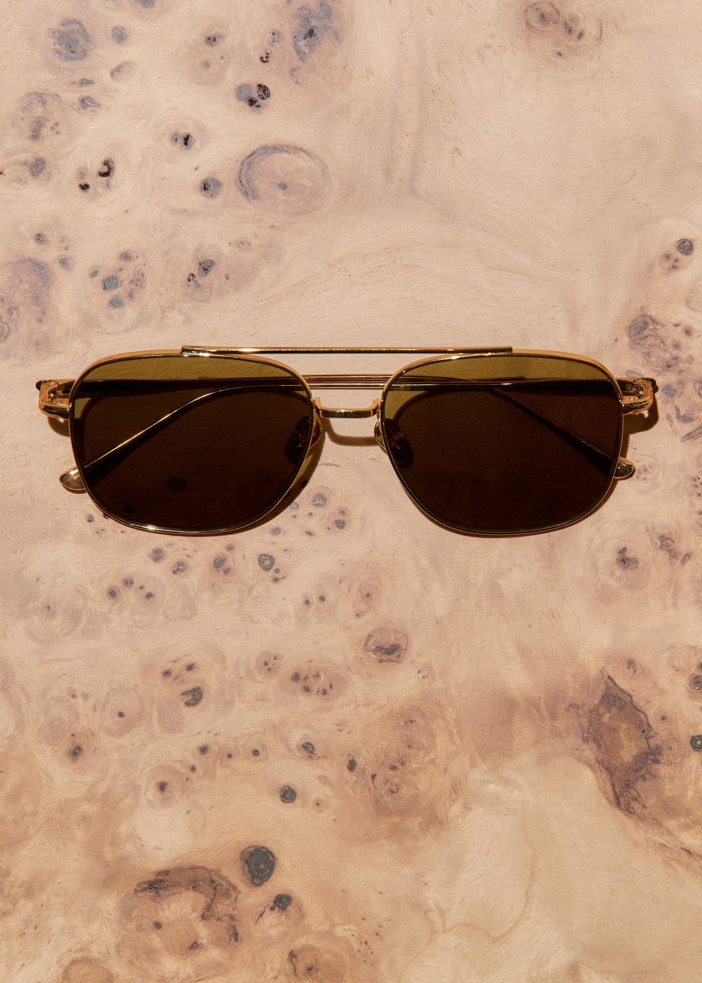 Olive Aviator Sunglasses