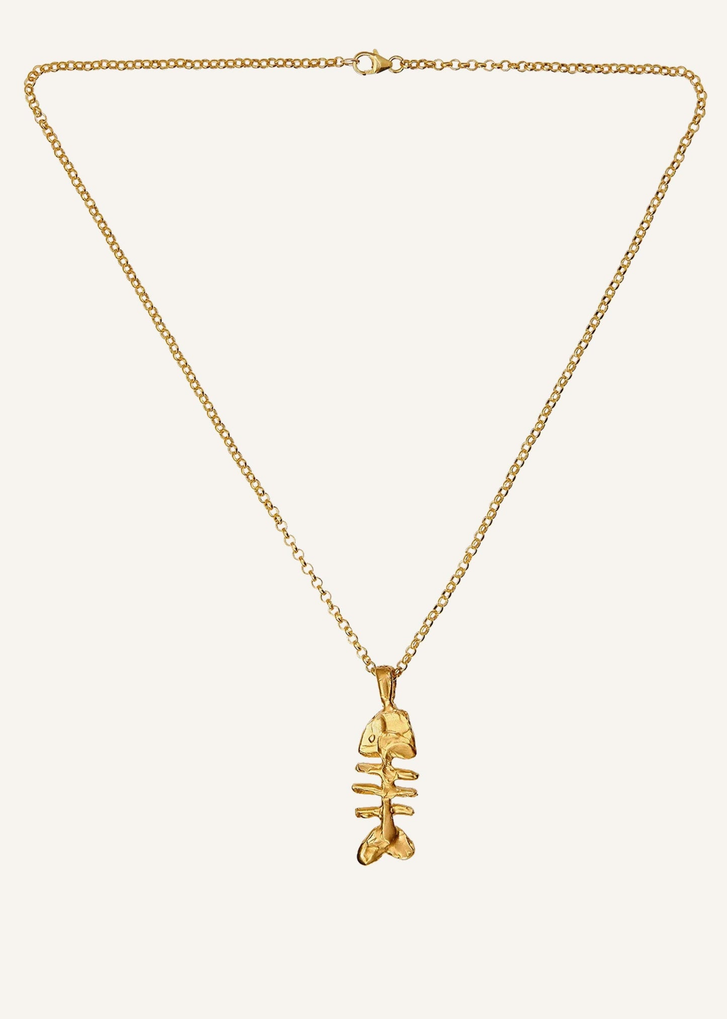 Gold Silhouette Of Summer Necklace