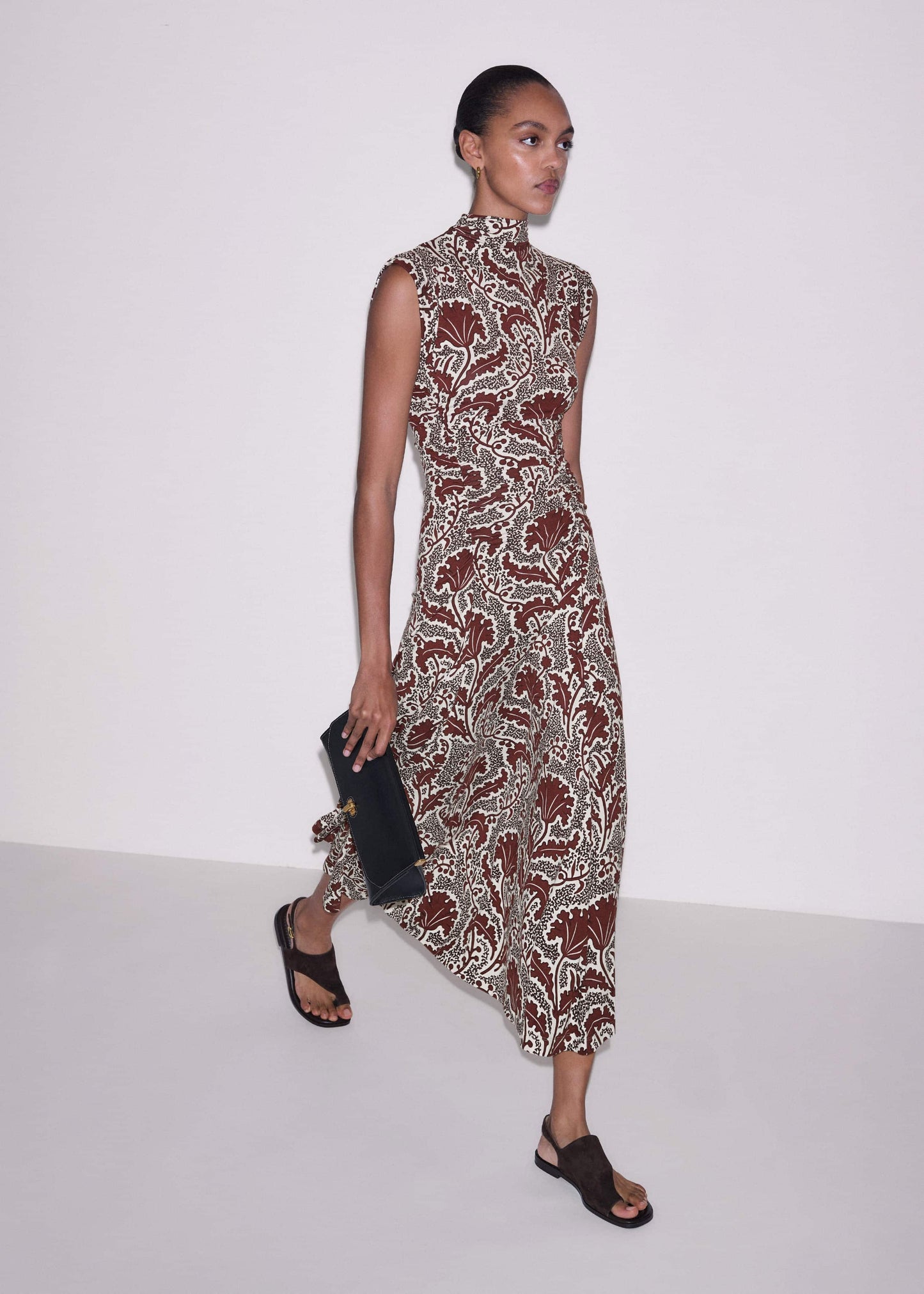 Cinnamon Rising Wildflowers Print Fit + Flare Maxi Dress