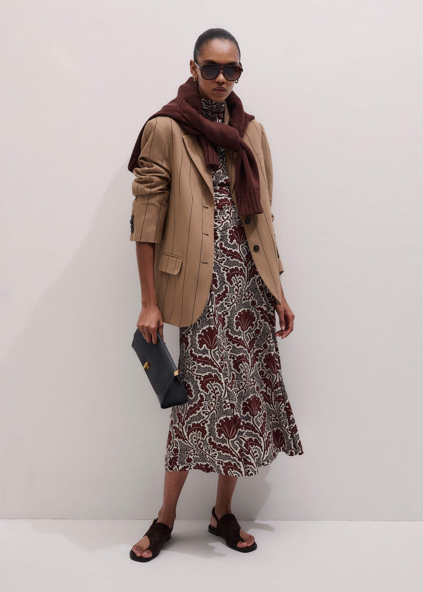 Cinnamon Rising Wildflowers Print Fit + Flare Maxi Dress