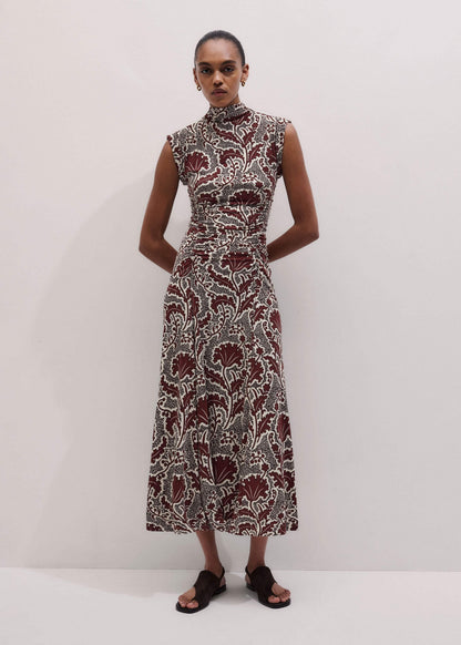 Cinnamon Rising Wildflowers Print Fit + Flare Maxi Dress