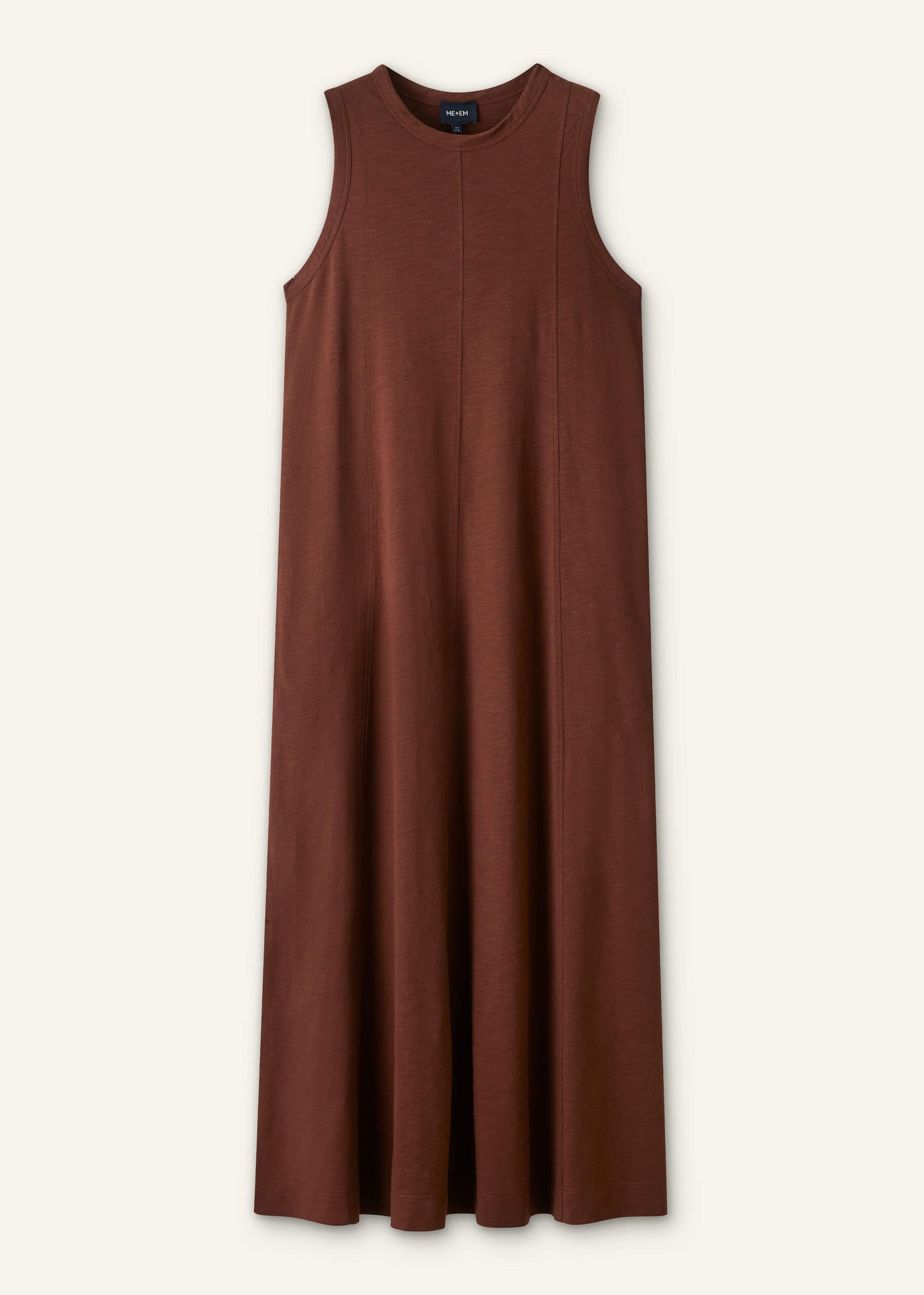 Cinnamon Brown Maxi Swing Dress