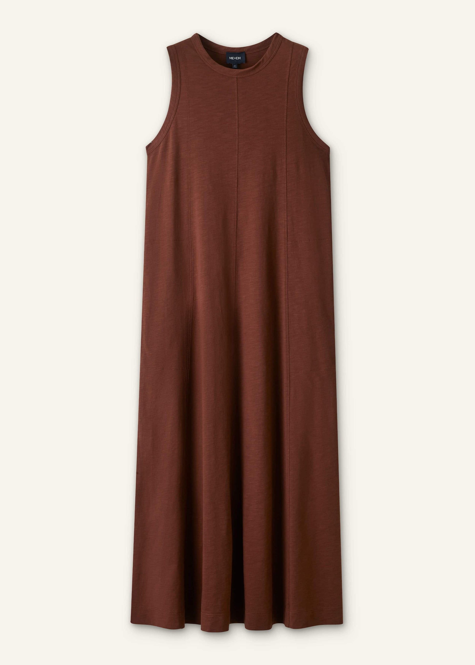 Cinnamon Brown Maxi Swing Dress