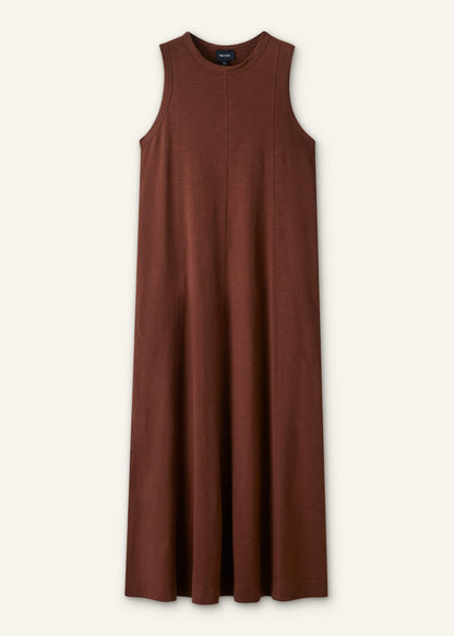 Cinnamon Brown Maxi Swing Dress