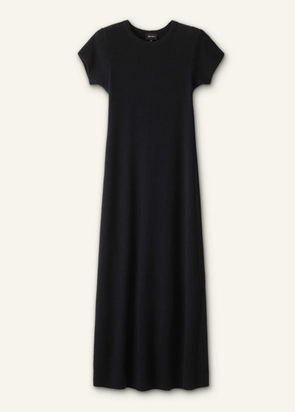 Black A-Line Maxi Tee Dress