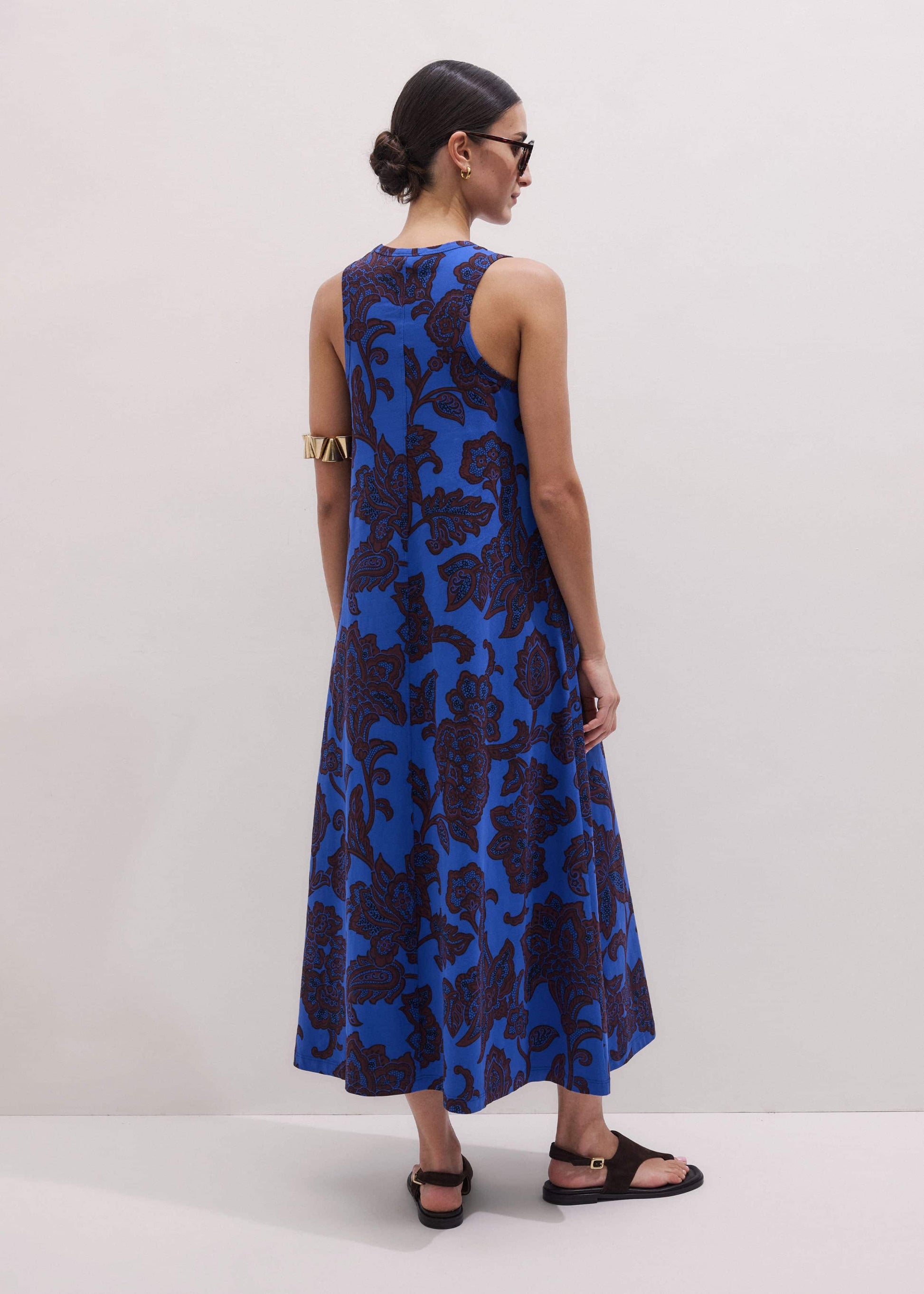 Blue Maxi Swing Dress