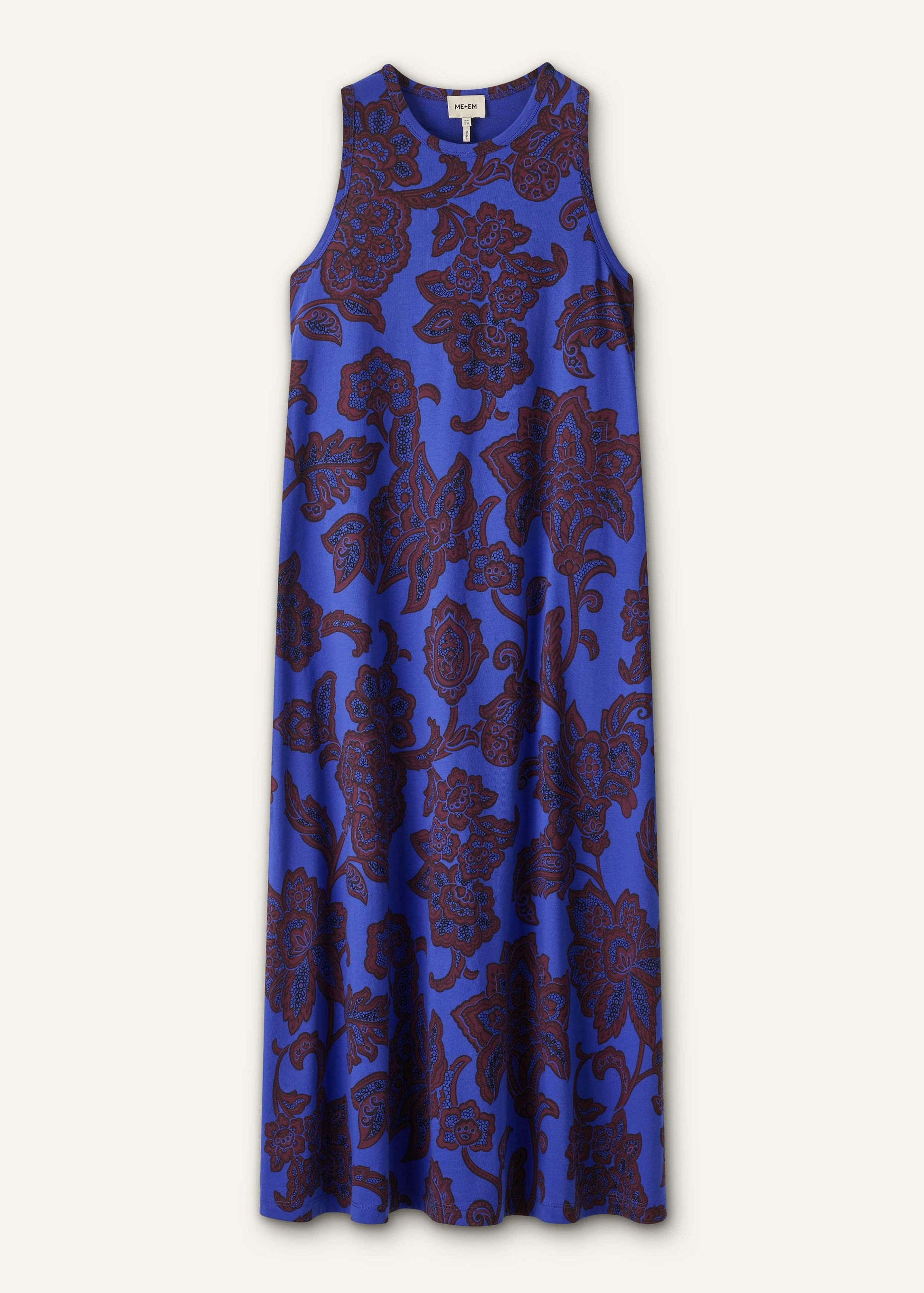 Blue Maxi Swing Dress