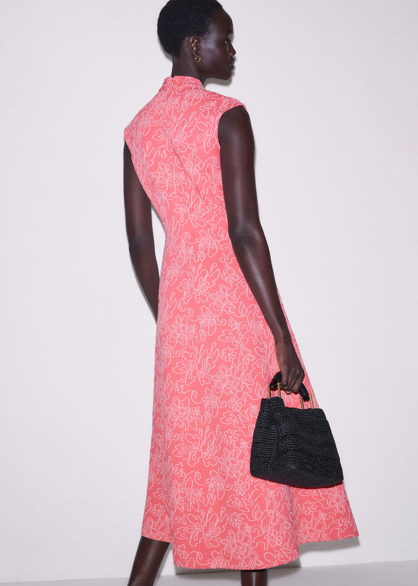 Pink Panelled Fit + Flare Maxi Dress | ME+ME