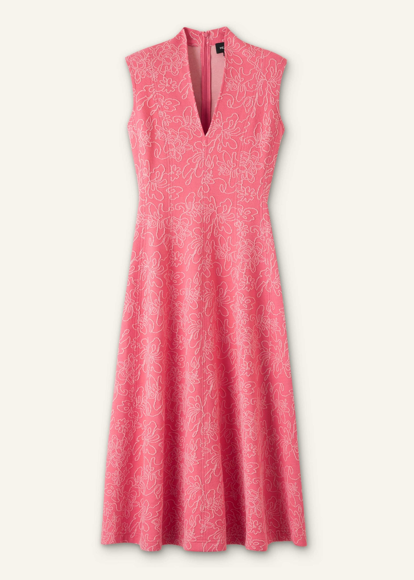 Pink Panelled Fit + Flare Maxi Dress | ME+ME