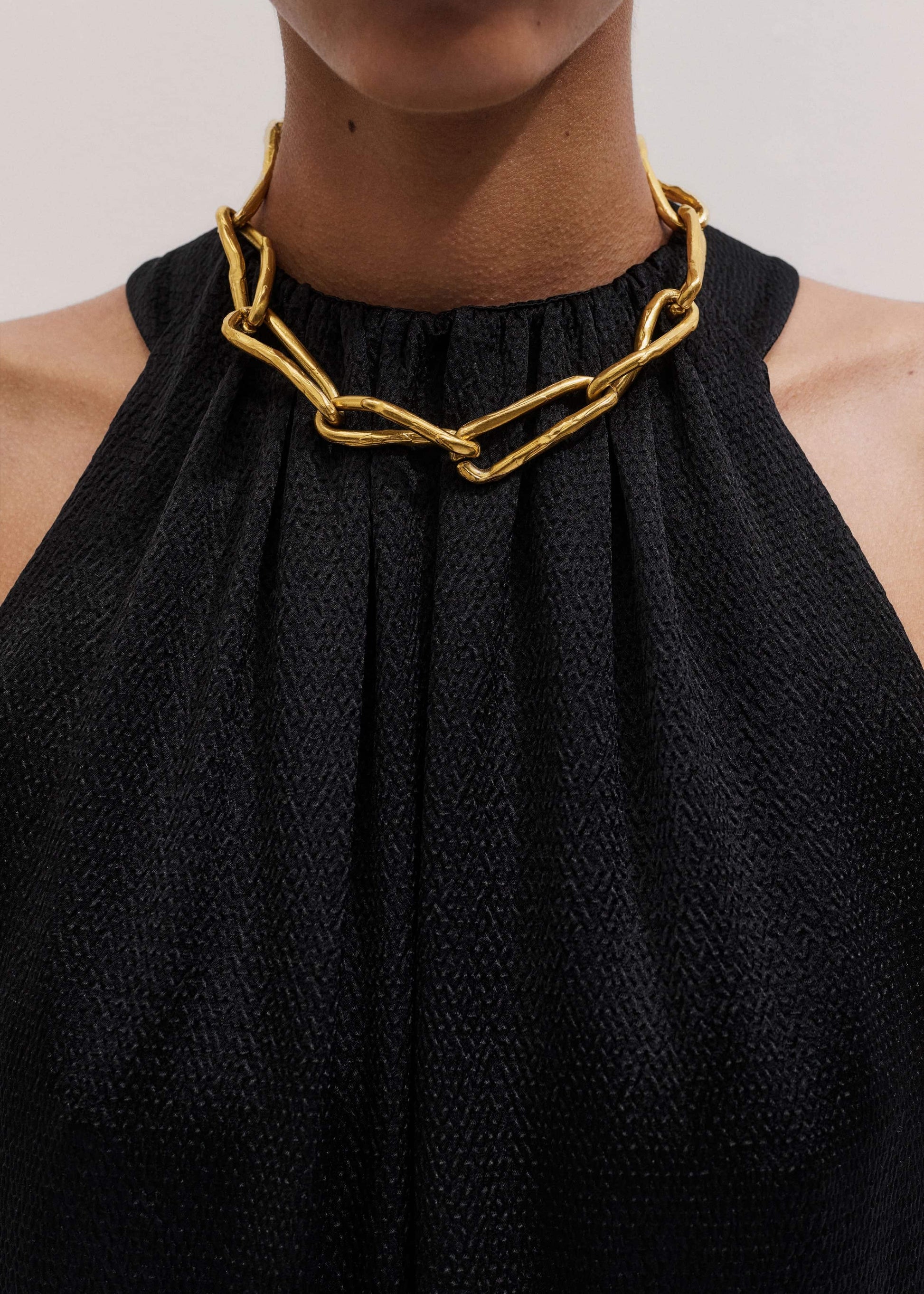 Black Halterneck Maxi Dress