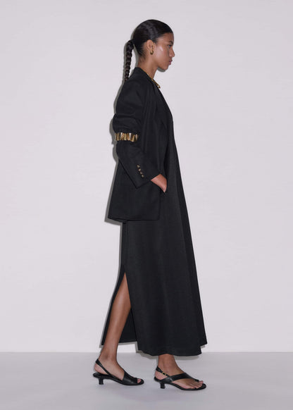 Black Halterneck Maxi Dress