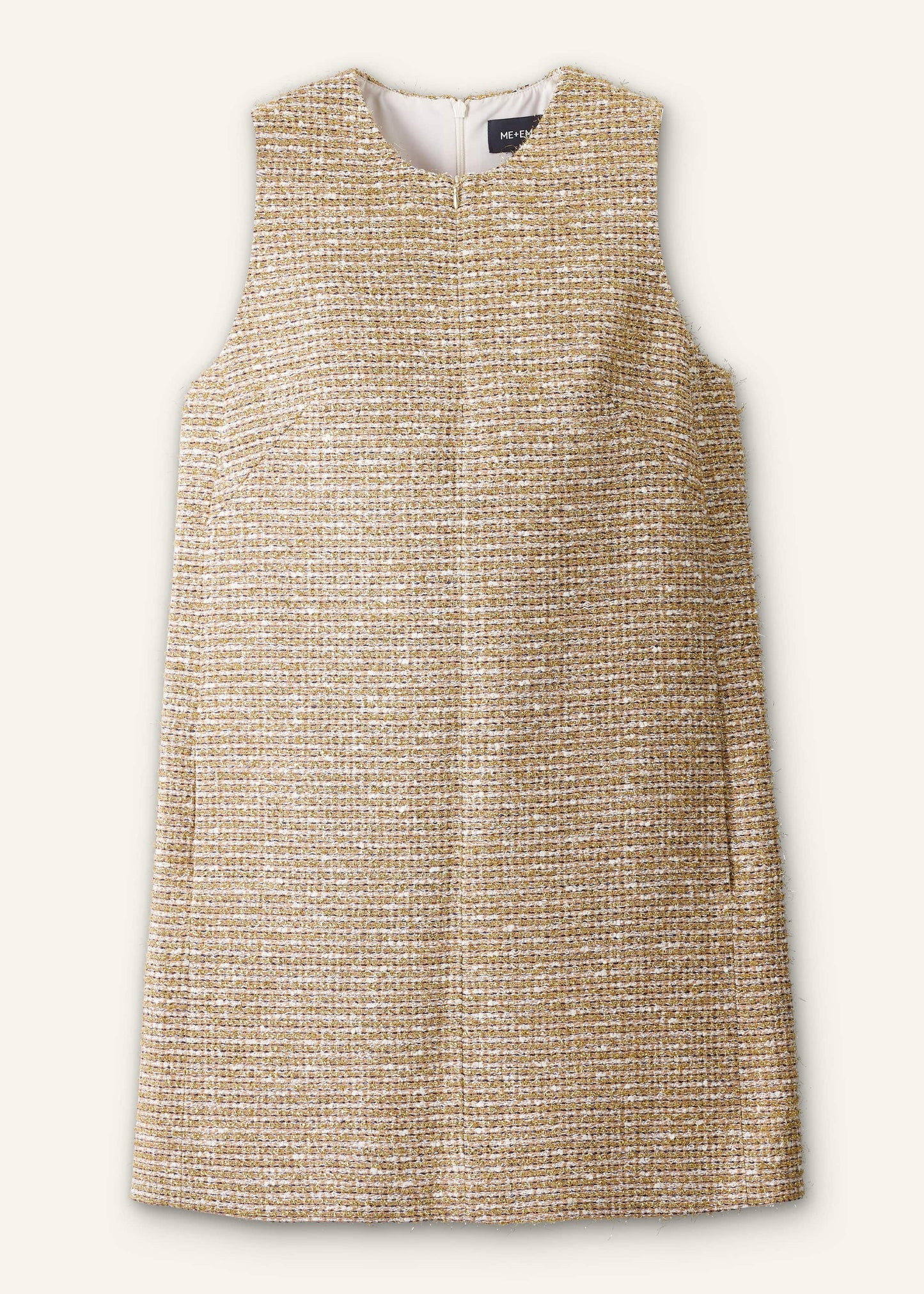 Gold Metallic Mini Dress