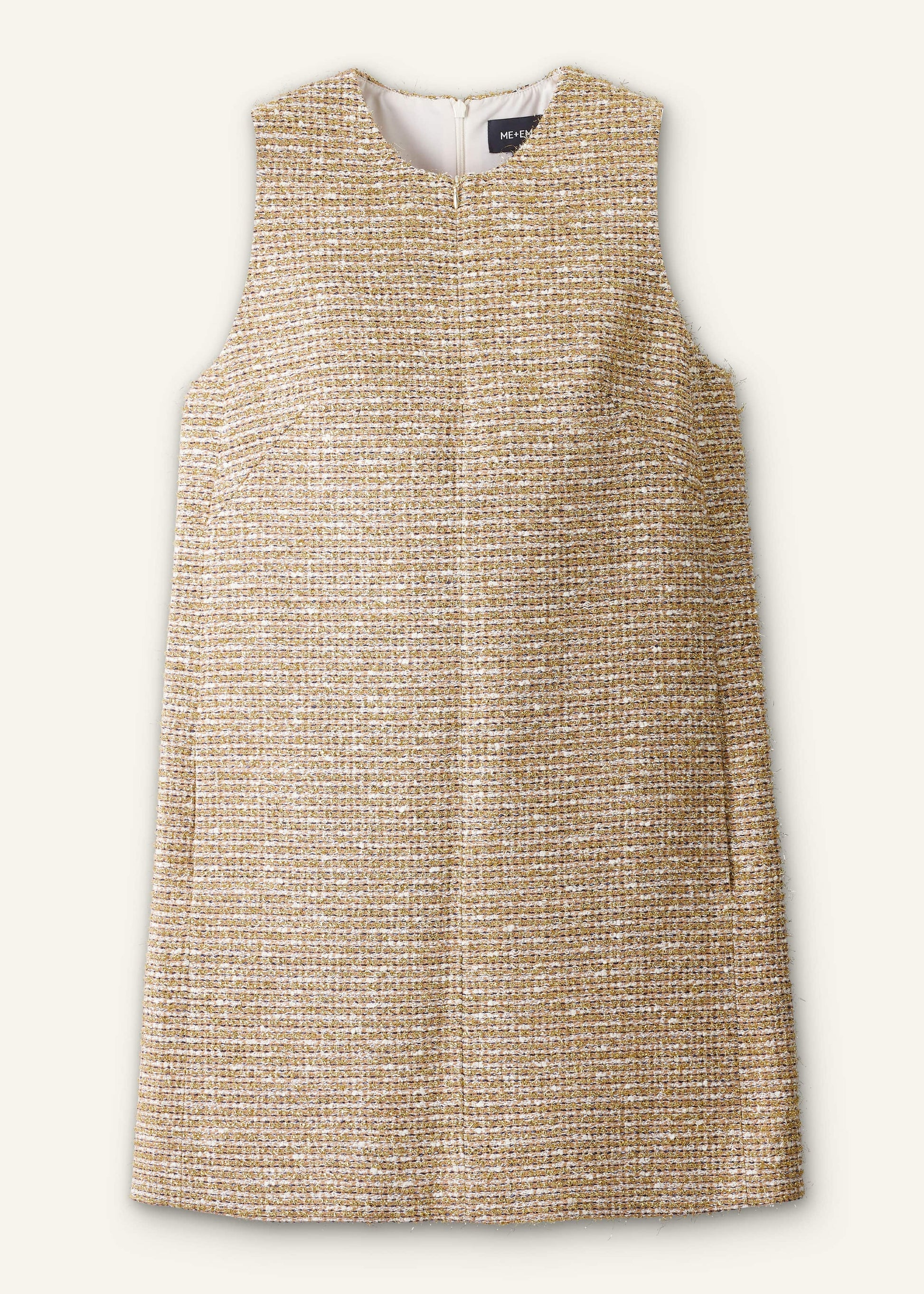 Gold Metallic Mini Dress