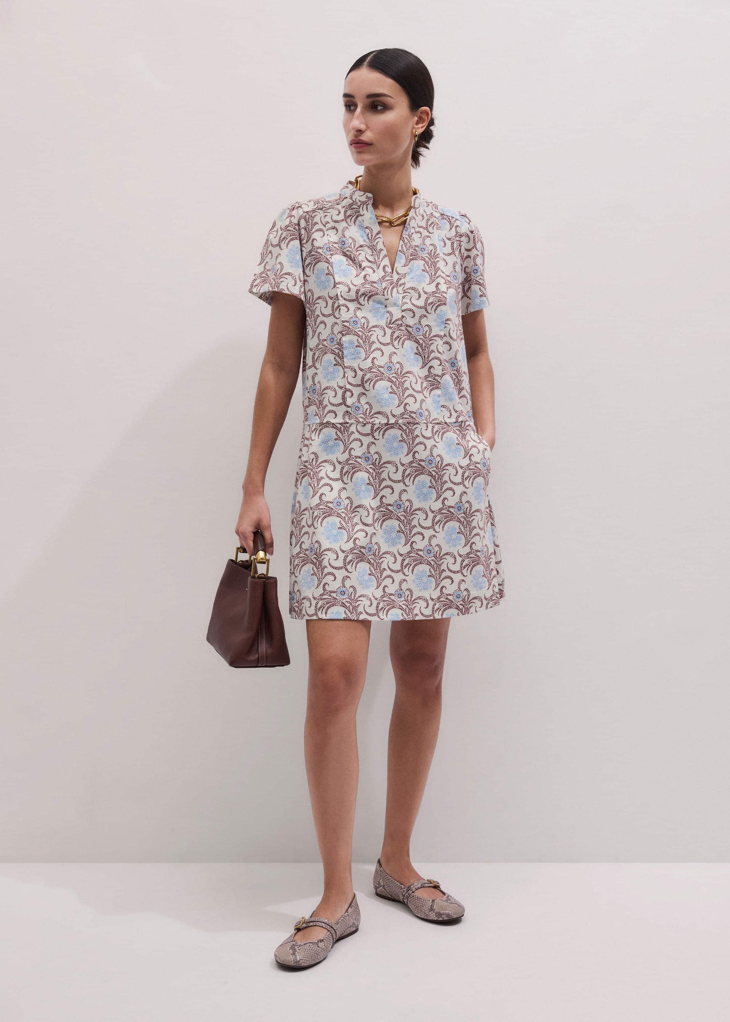 Cream Summer Swing Dress