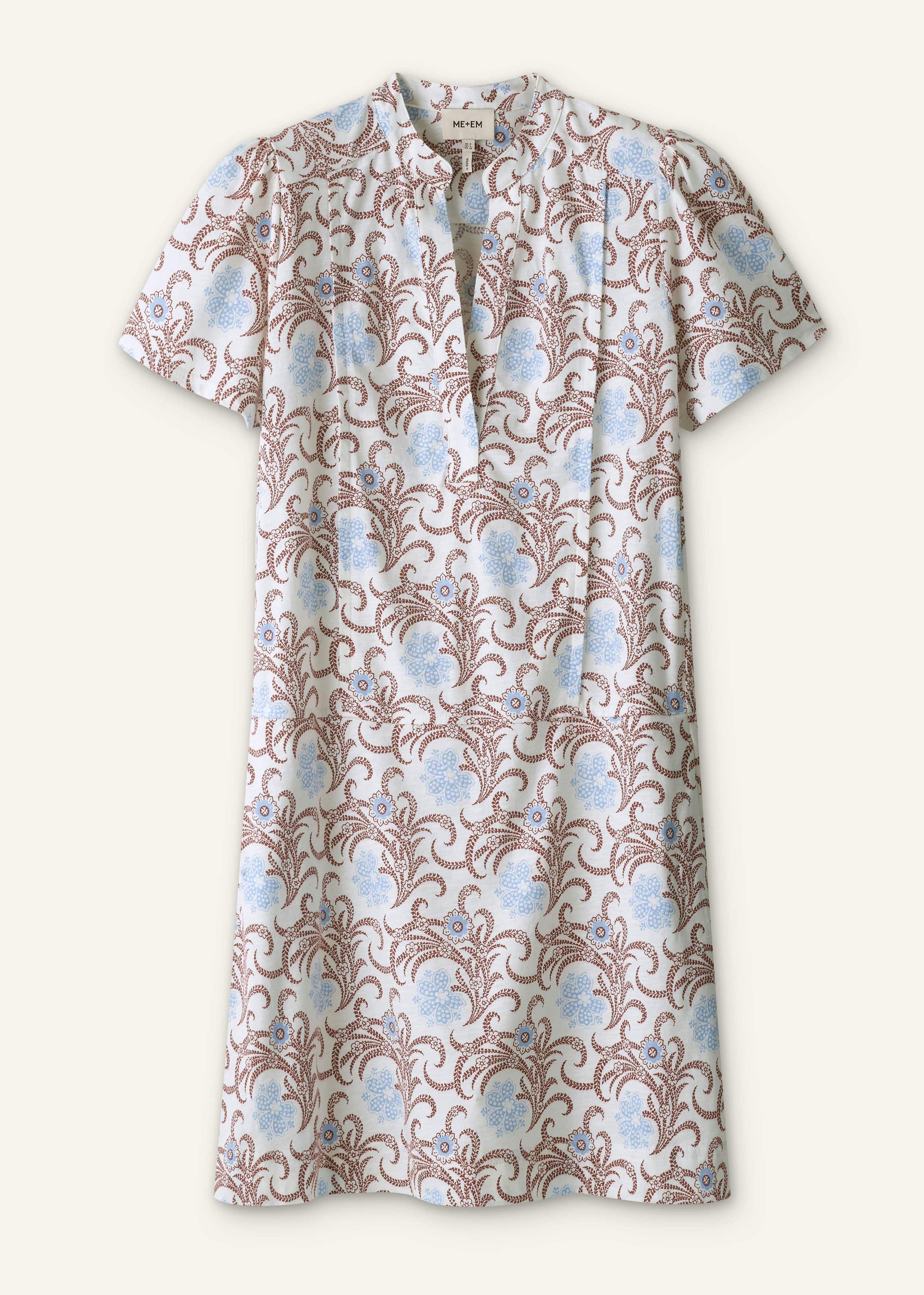 Cream Summer Swing Dress