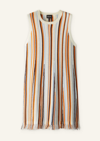 Cream Textured Knit Mini Dress