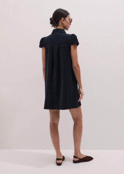 Navy Mini Swing Dress