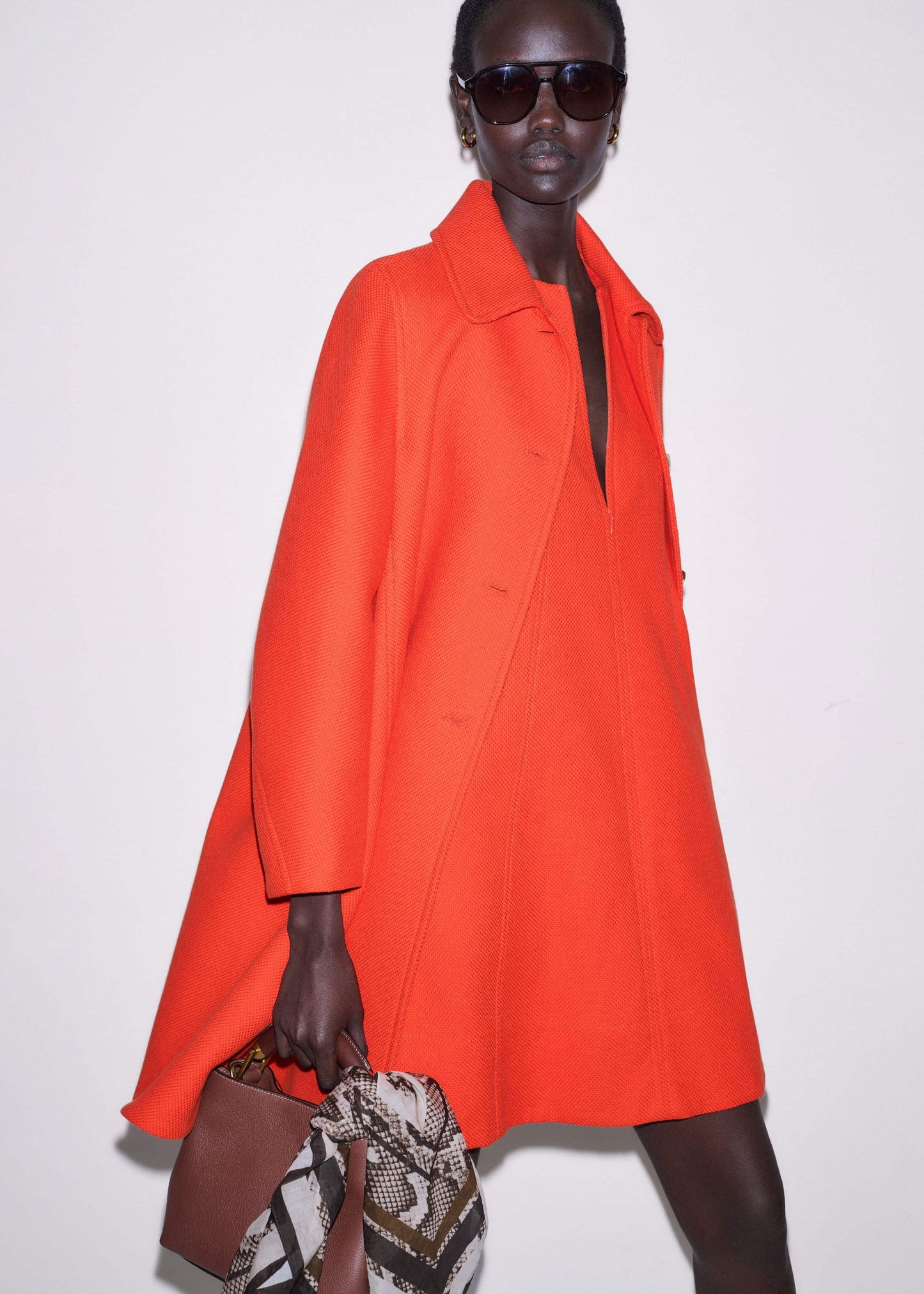 Orange Swing Mini Dress