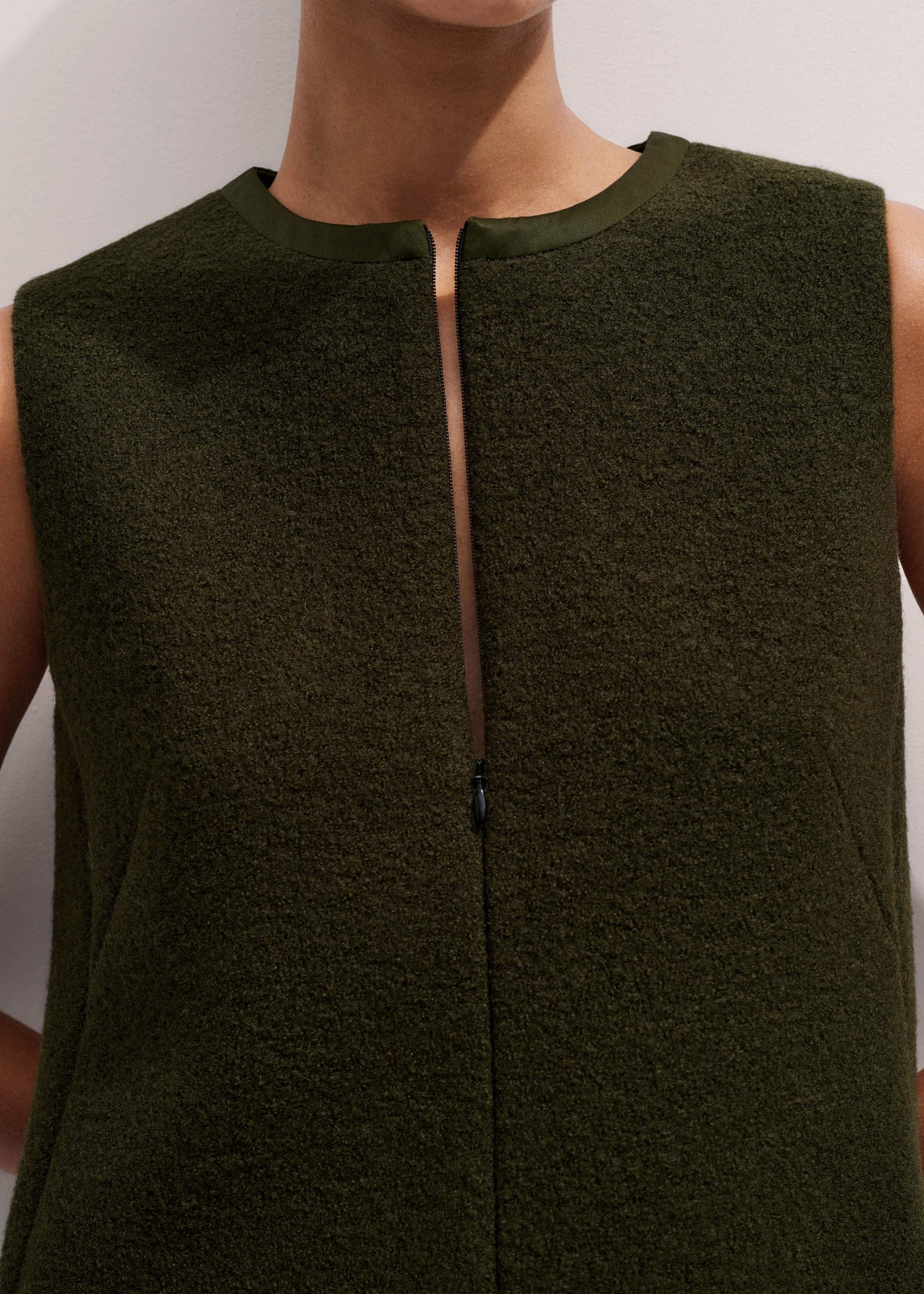 Olive Green Shift Mini Dress