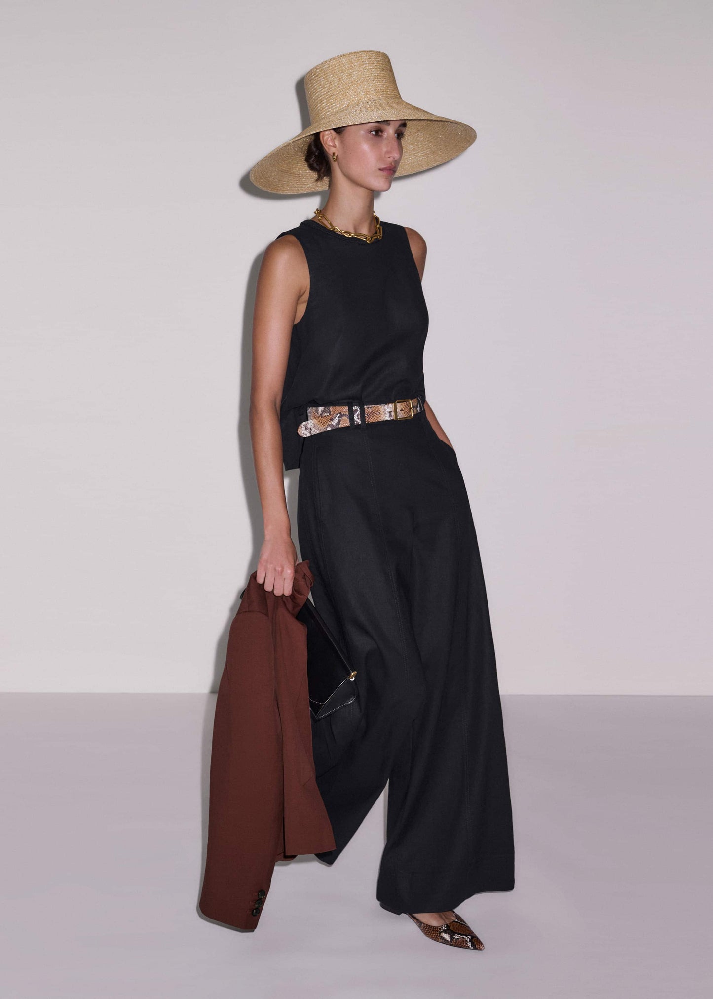 Black Wide-Leg Pant