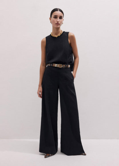 Black Wide-Leg Pant