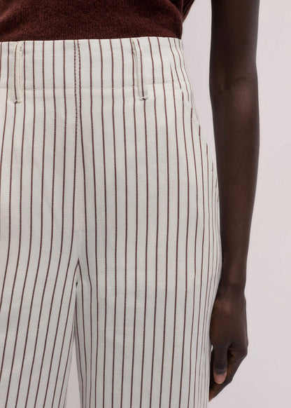 Ivory High Waist Wide Pant