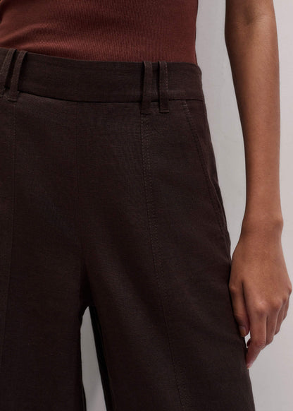 Brown Wide-Leg Pant