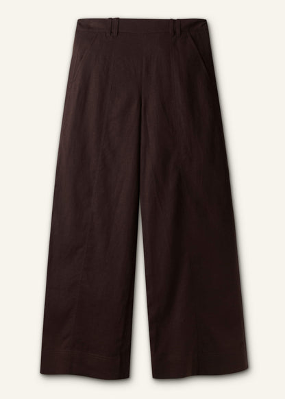 Brown Wide-Leg Pant