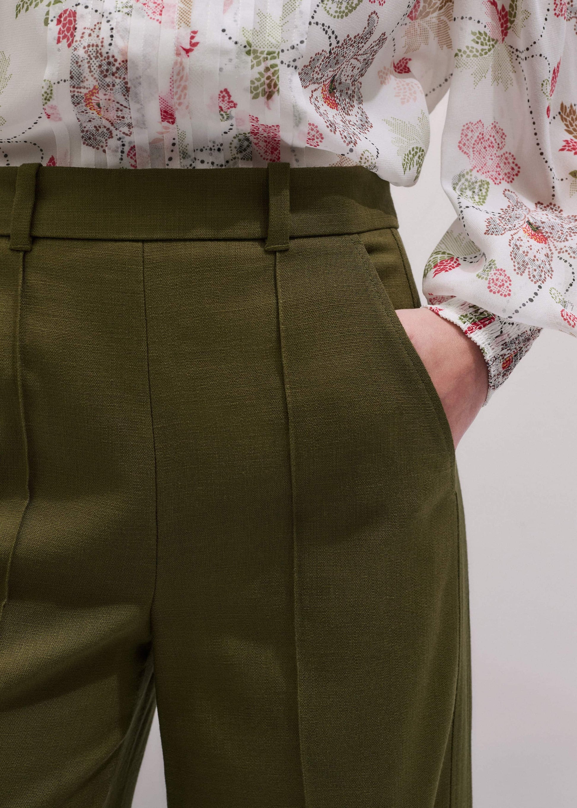 Olive Green Forever Wide-Leg Pant