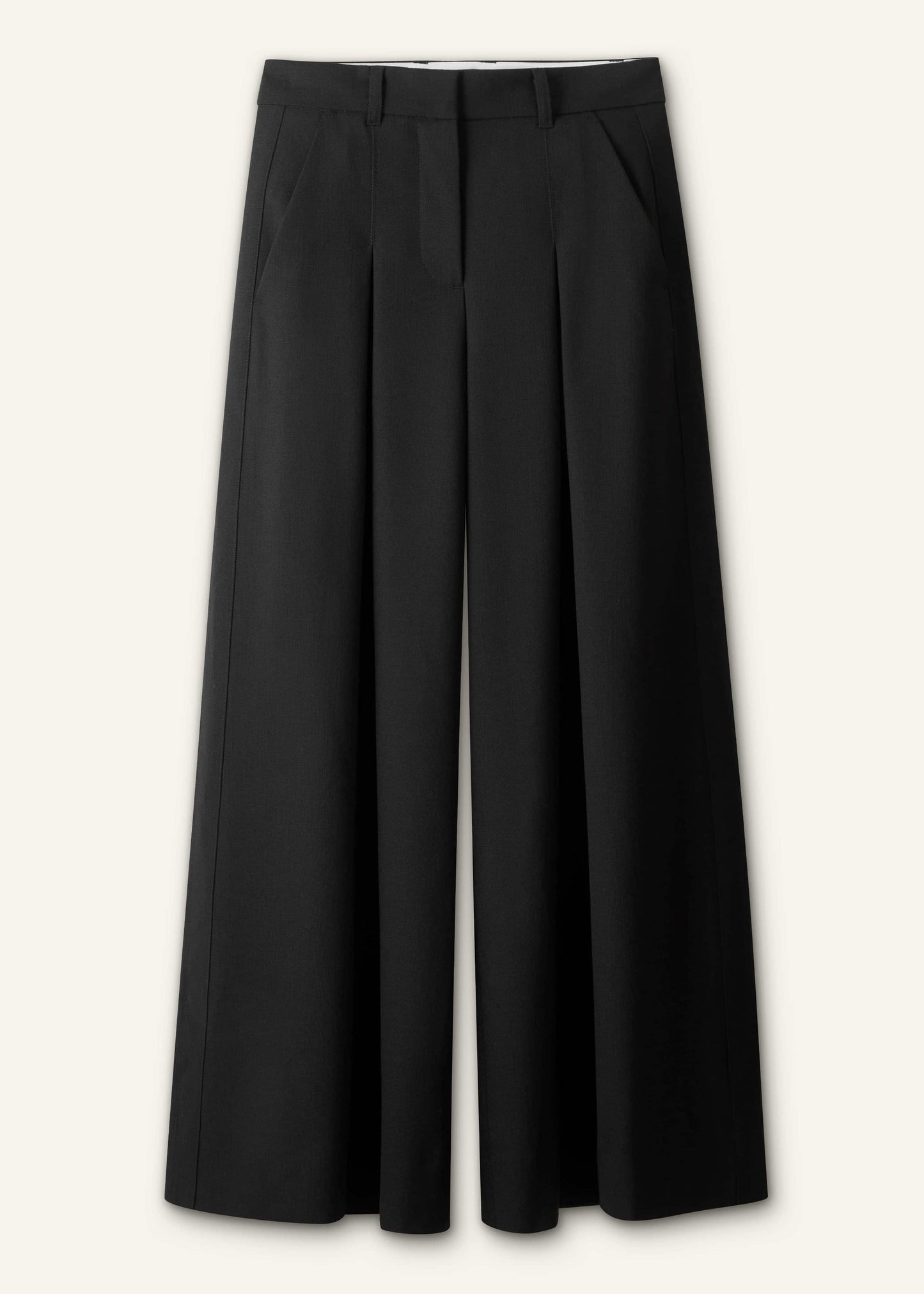 Black Very Wide-Leg Pant